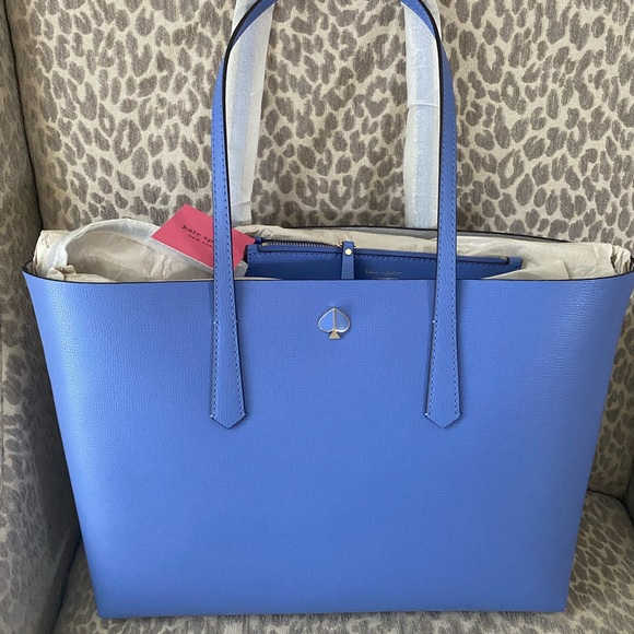 kate spade Bags Nwt Kate Spade Molly Large Tote Bluepurple Poshmark